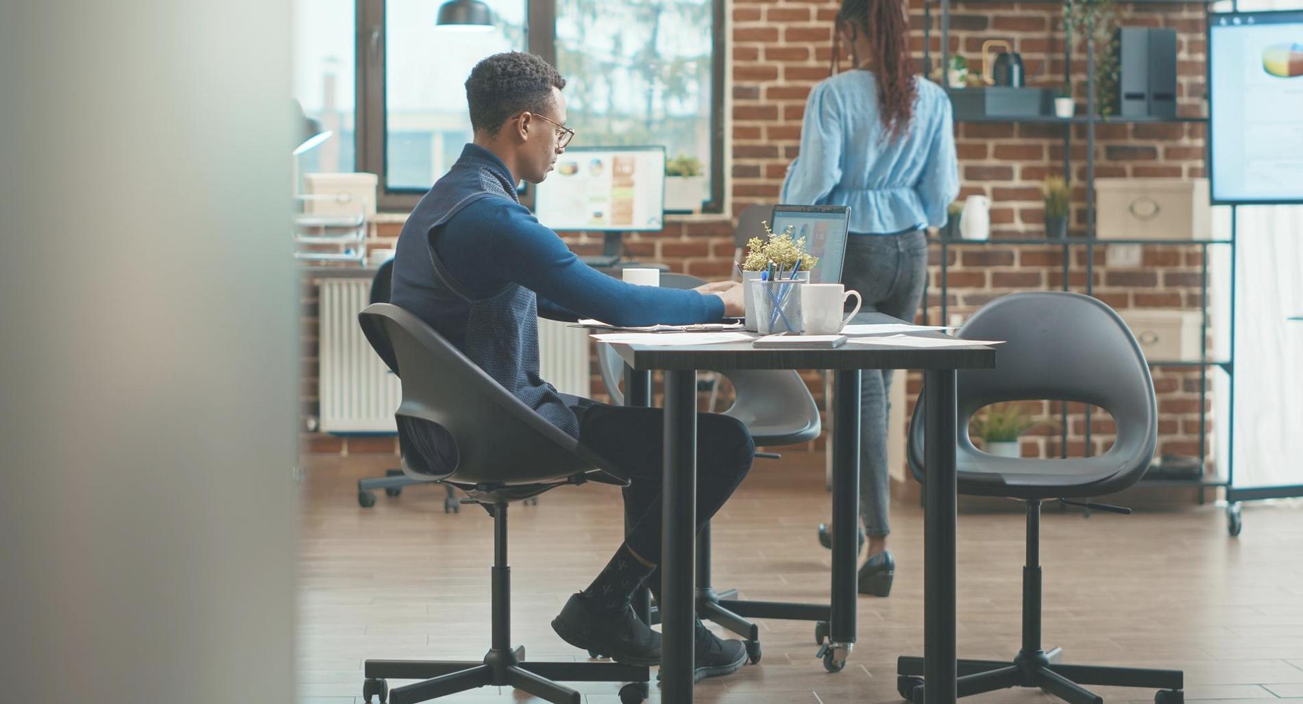 Digital marketing workspace showing SEO analytics and optimization tools